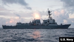 이지스 구축함 '랠프 존슨’ 함. 사진 출처: U.S. Navy