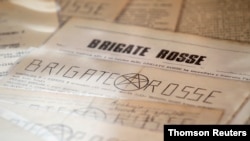 FILE - Red Brigades releases are pictured in Milan.