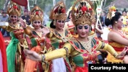 Karnaval Budaya Bali di kawasan Indonesia Tourism Development Corporation ITDC, di Nusa Dua, Bali (Foto: Setpres RI)