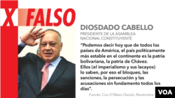 Verificado Diosdado Cabello Falso 