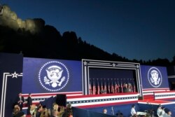 President Donald Trump speaks at Mount Rushmore National Monument on July 3, 2020, in Keystone, S.D.