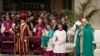 Pope Francis presides over a mass on the "Word of the Lord Sunday" in St. Peter's Basilica at the Vatican, Jan. 26, 2025.