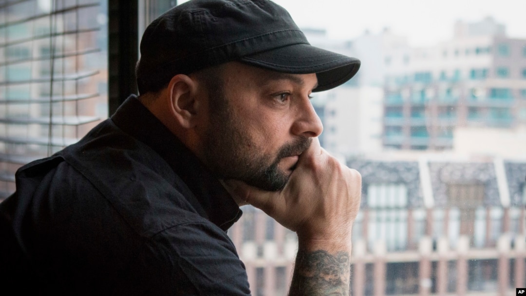 Christian Picciolini, founder of the group Life After Hate, poses for a photograph in his Chicago home, Jan. 9, 2017. Picciolini, a former skinhead, is an activist combating what many see as a surge in white nationalism across the United States. 