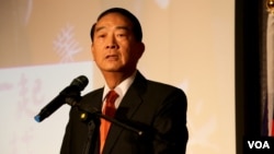 宋楚瑜进行台湾总统大选参选演讲