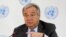 FILE - U.N. Secretary-General Antonio Guterres speaks during a press conference in Nairobi, Kenya, March 8, 2017. Sexual exploitation and abuse have left a black mark on the U.N.'s far-flung peacekeeping operations, and problems persist despite U.N. vows to combat the scourge.