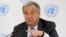 FILE - U.N. Secretary-General Antonio Guterres speaks during a press conference in Nairobi, Kenya, March 8, 2017. Sexual exploitation and abuse have left a black mark on the U.N.'s far-flung peacekeeping operations, and problems persist despite U.N. vows 
