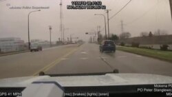 Полицейский сумел избежать столкновения с поездом