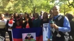 Manifestasyon devan Lamezon Blanch pou Mande yon TPS 18 Mwa pou Ayisyen yo