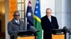 FILE - Solomon Islands Prime Minister Jeremiah Manele speaks as he meets with Australia's Prime Minister Anthony Albanese in Australia's national parliament, on his first visit to Australia since winning a national election, in Canberra, Australia, June 26, 2024.