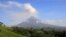 Volcanic ash spews out of a crater of Mount Mayon volcano during an eruption in Camalig, Albay province, south of Manila, Philippines, Jan. 29, 2018.