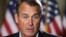 U.S. House Speaker John Boehner (R-OH) speaks to the media outside his office on Capitol Hill in Washington, December 7, 2012.