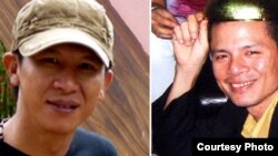 兩名越南知名音樂人武明智(筆名“越康”)和安賓(資料圖片)