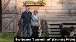 Орест Дель Соль із дружиною Йоланою на еко-фермі "Зелений гай"