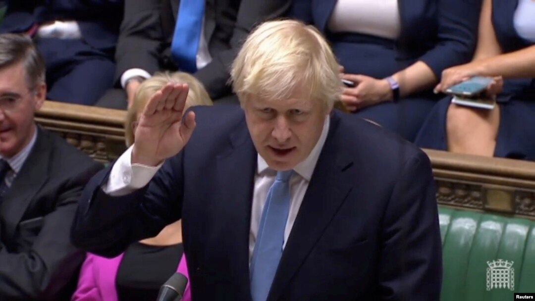 Britanski premijer Boris Džonson govori u parlamentu, 10. septembar 2019.
