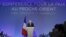 French Minister of Foreign Affairs Jean-Marc Ayrault addresses delegates at the opening of the Mideast peace conference in Paris, Jan. 15, 2017. Around 70 countries and international organizations are making a new push for a two-state solution in the Middle East at the conference in Paris. 