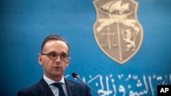 Menteri Luar Negeri Jerman Heiko Maas dalam konferensi pers di Tunis, Tunisia, 28 Oktober 2019. (Foto: dok)