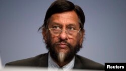 Ketua panel PBB iklim PBB (IPCC), Rajendra Pachauri mundur karena tuduhan pelecehan seksual (foto: dok).