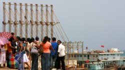 སེང་ག་ལའི་གྲུ་ཁ་ཞིག་རྒྱ་ནག་ལ་གླས་པ།