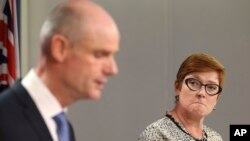 Министр иностранных дел Нидерландов Стеф Блок и министр иностранных дел Австралии Марис Пейн. Сидней, Австралия, 27 марта 2019