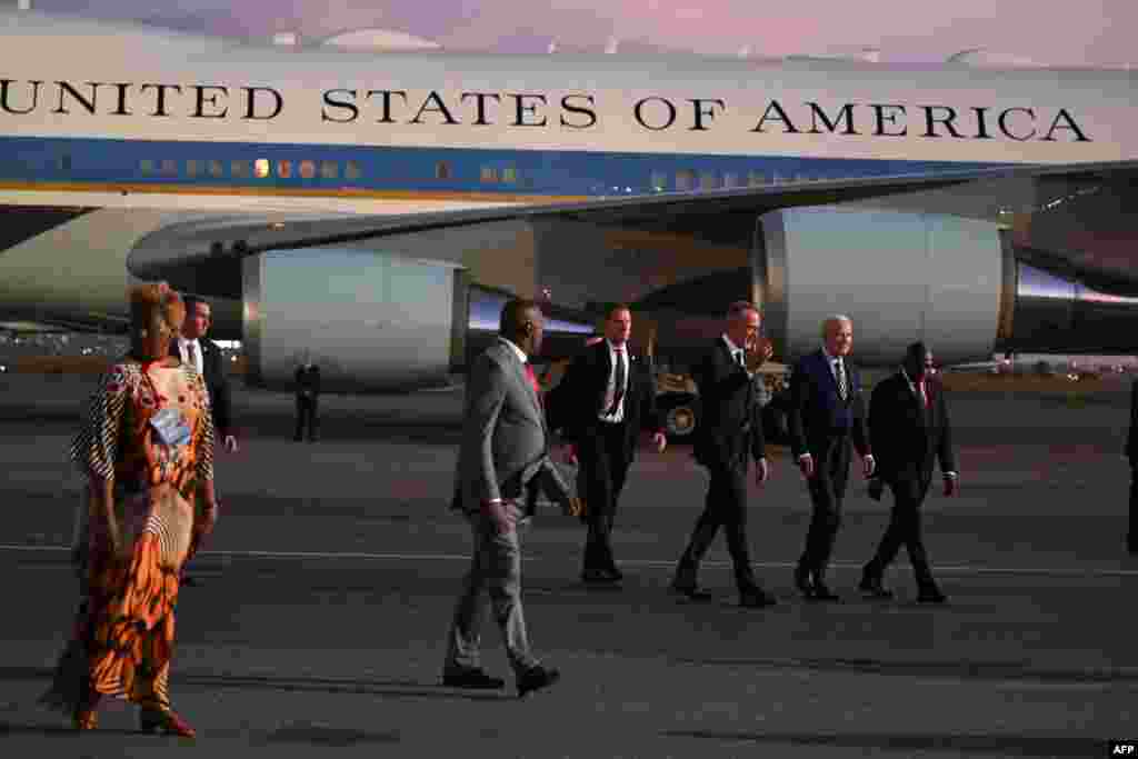 Chegada do Presidente dos EUA, Joe Biden, em Luanda, a 2 de dezembro de 2024.