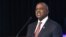 Le président du Botswana, Mokgweetsi Masisi à Gaborone le 1er novembre 2019. 