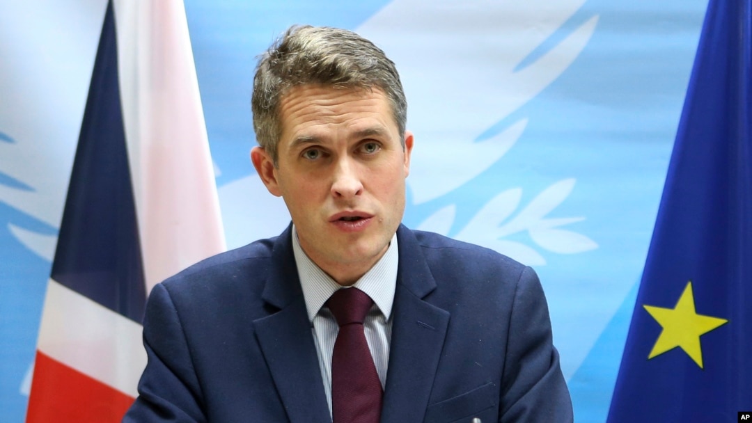 Menteri Pertahanan Inggris, Gavin Williamson (Foto: dok).