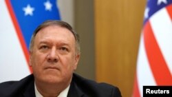 Mike Pompeo à Tachkent en Ouzbékistan, le 3 février 2020.