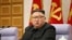 星期四，北韓領導人金正恩在北韓勞動黨第八屆中央委員會第二次全體會議上。
