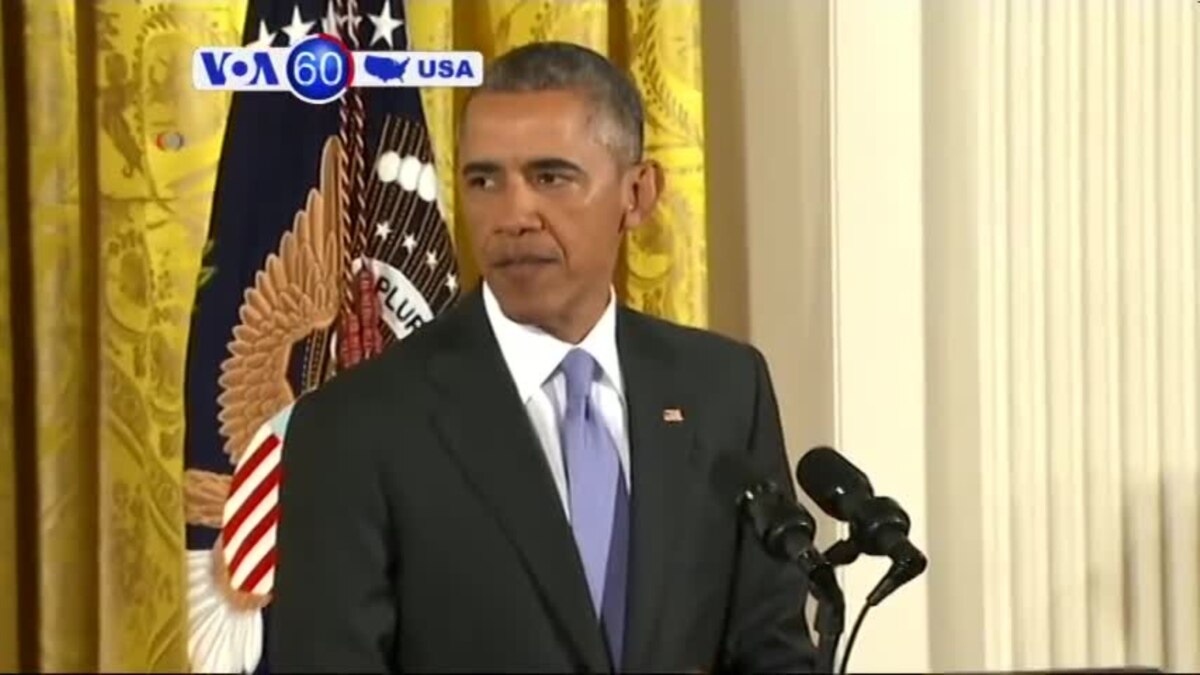 VOA60 America- President Obama Answered Questions After Negotiators ...