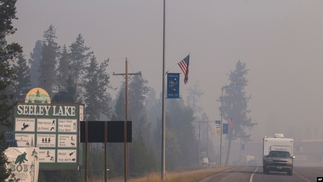 imyotsi y'imiriro mu kirere co mu gisagara ca Seeley Lake muri komine ya Missoula muri reta ya Montana