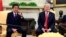 FILE - President Donald Trump meets with Japanese Prime Minister Shinzo Abe in the Oval Office of the White House in Washington, June 7, 2018. 
