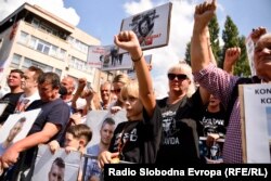 Protesti podrške grupama Pravda za Dženana i Pravda za Davida, Sarajevo, 11. septembar 2021.