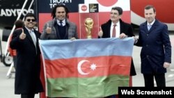 Futbol üzrə dünya çempionatının kuboku Bakıya gətirilib 