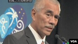 Presiden Kiribati, Anote Tong berbicara dalam Forum Pasifik di Selandia Baru (7/9).