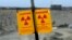 A sign warns of radiation on the Hanford Nuclear Reservation near Richland, Washington, April 3, 2008. 