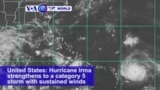 VOA60 World - Hurricane Irma strengthens to a Category 5 storm