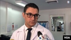 El ministro de Salud de Costa Rica, Daniel Salas, habló el lunes 2 de marzo sobre las precauciones de ese país para enfrentar la COVID-19. Foto: Armando Gómez/VOA.