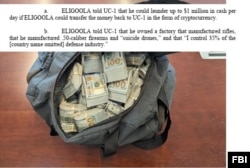 FBI-ის აგენტების მიერ ელიგულასთვის გადაცემული 690 ათასი დოლარი და ელიგულას ტრაბახი, რომ "საქართველოს თავდაცვის ინდუსტრიის 35% აკონტროლებს".