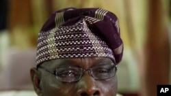 Rais wa zamani wa Nigeria Olusegun Obasanjo. Picha ya maktaba.