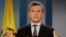 FILE - Argentina's President Mauricio Macri speaks during a news conference.