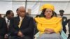 Thomas Thabane, alors Premier ministre, et son épouse Maesaiah à Maseru au Lesotho le 16 juin 2017.