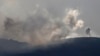 A picture taken from northern Israel, along the border with southern Lebanon on Sept. 22, 2024, shows smoke billowing following Israeli bombardment on the Lebanese village of Markaba. 