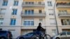 A view shows the apartment building where Rwanda genocide suspect Felicien Kabuga was arrested in Asnieres-sur-Seine.