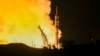 The Soyuz-2.1 rocket booster with Soyuz MS-26 space ship blasts off in the Russian-leased Baikonur cosmodrome, Kazakhstan, Sept. 11, 2024. (Ivan Timoshenko, Roscosmos space corporation, via AP)