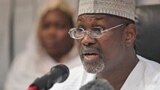 Farfesa Attahiru Jega, shugaban Hukumar Zabe Mai Zaman Kanta ta Najeriya (INEC). 