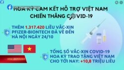 Mỹ tặng thêm Việt Nam vắc-xin, nâng tổng số lên trên 12 triệu liều | Truyền hình VOA 26/10/21