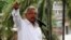 Mexico's President-elect Andres Manuel Lopez Obrador speaks during a rally as part of a tour to thank supporters for his victory in the July 1 election, in Acapulco, Mexico, Oct. 3, 2018. 