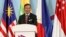 စင်္ကာပူ နိုင်ငံခြားရေးဝန်ကြီး  Vivian Balakrishnan  ၅၁ ကြိမ်မြောက် အာဆီယံအပိတ်မိန့်ခွန်းပြောကြားစဉ်။ (သြဂုတ် ၄၊ ၂၀၁၈)