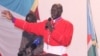 A Catholic priest leads the congregation in prayer in Juba in July 2012. 