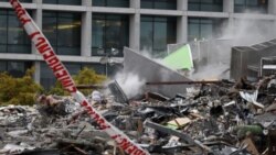 یک ساختمان ویران شده در زلزله شهر کرایست چرچ در جنوب نیوزلند، که یک مدرسه و یک ایستگاه تلویزیونی را در خود جای داده بود